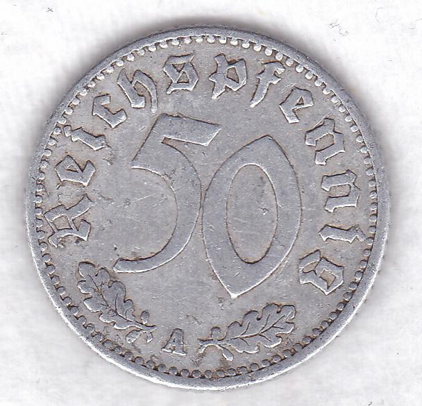 Германия 50 пфеннигов 1935 A