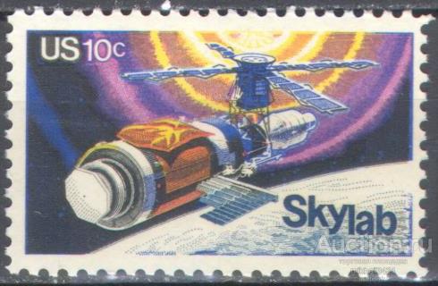 1329 ✅ Космос Космонавтика Скайлэб 1974 США 1м п/с ** 1LE