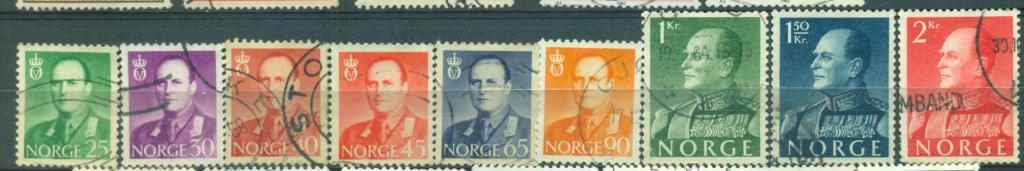 Норвегия 1958 г. стандарт Король Олаф 5 гашеная