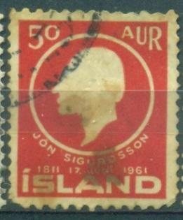 Исландия 1961 г. Йон Сигурдсон  гашеная
