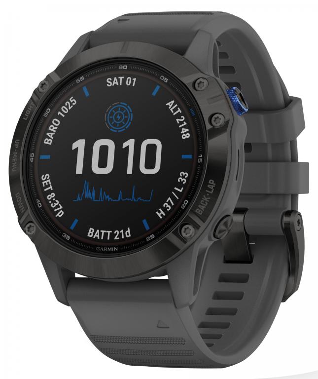Часы Garmin Fenix 6 Pro Solar GPS Multisport Smartwatch Dunkelgrau