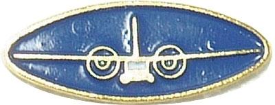 Значок BW cap pin metal Transall Blue
