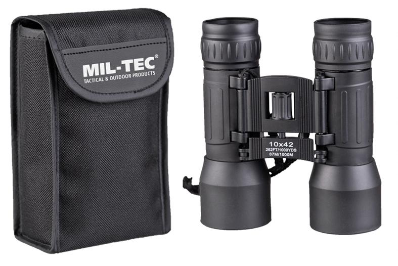 Бинокль Mil-Tec Binoculars Foldable 10x42 Schwarz