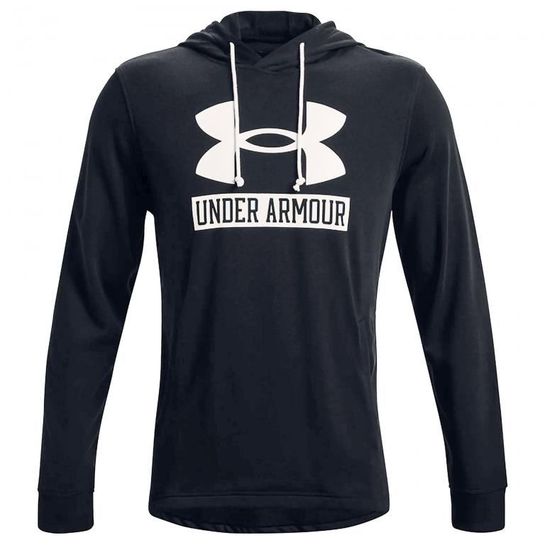 Толстовка Under Armour Rival Logo Hoodie French Terry Schwarz