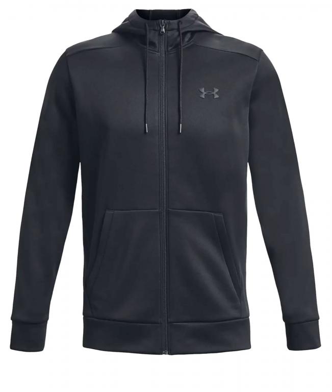Худи UA Armour Fleece FZ Hoodie Schwarz