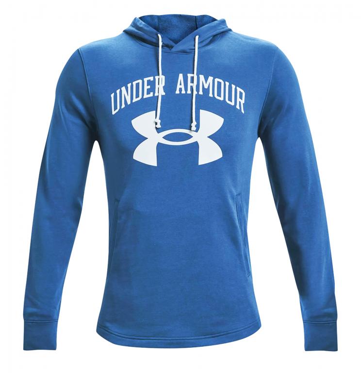 Толстовка Under Armour Rival Big Logo Terry Hoodie Blau
