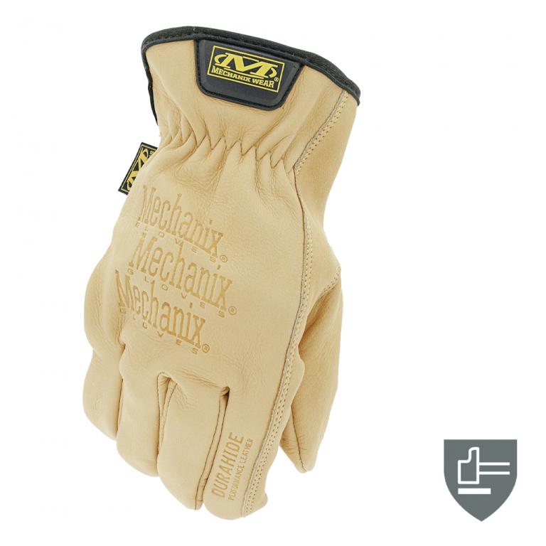 Перчатки Mechanix Durahide Cow Driver Work Glove Khaki