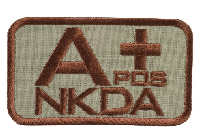 Патч Blood group identification Sand/Brown NKDA A pos +