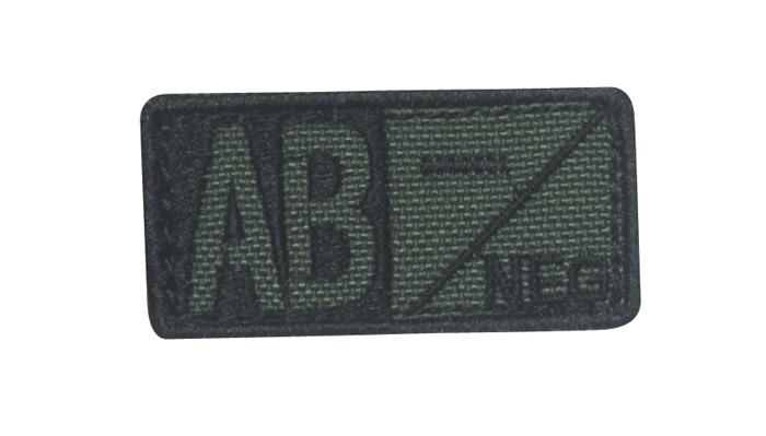 Патч Blood Group Patch Olive/Black AB neg - 229AB-001