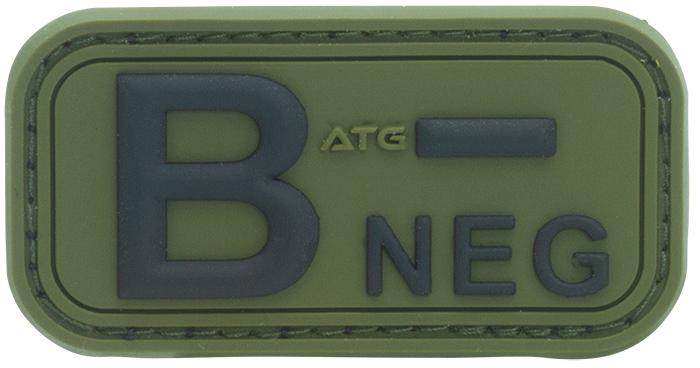 Патч 3D Blood Group Patch B NEG Steingrauoliv