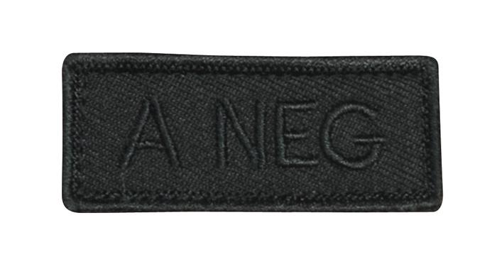 Патч KHS Blood Group Patches A NEG Schwarz