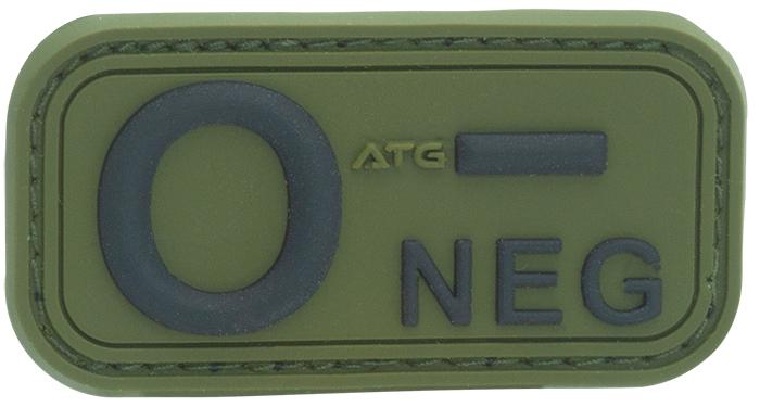 Патч 3D Blood Group Patch 0 NEG Steingrauoliv