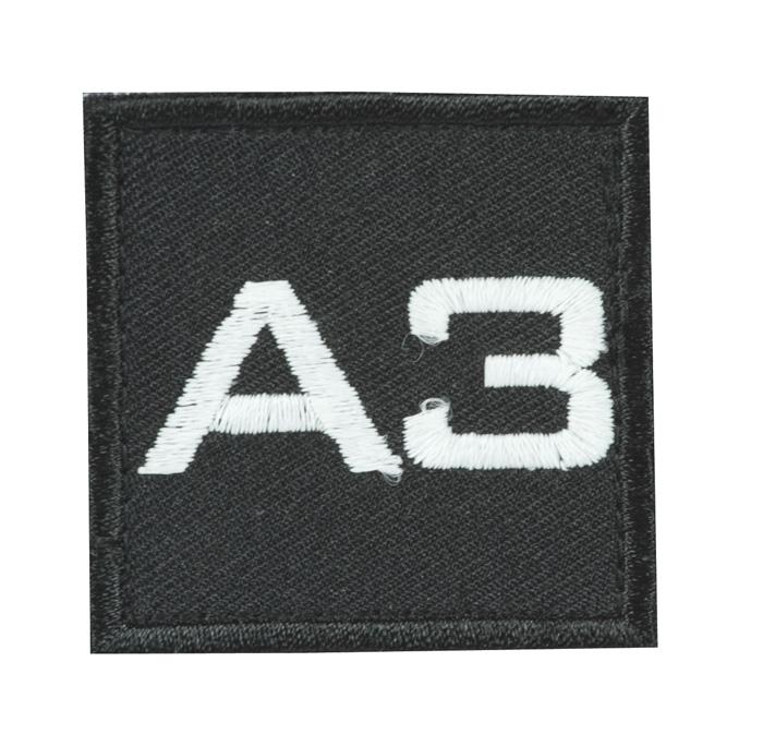 Значок Squad Marking Black with Velcro A3