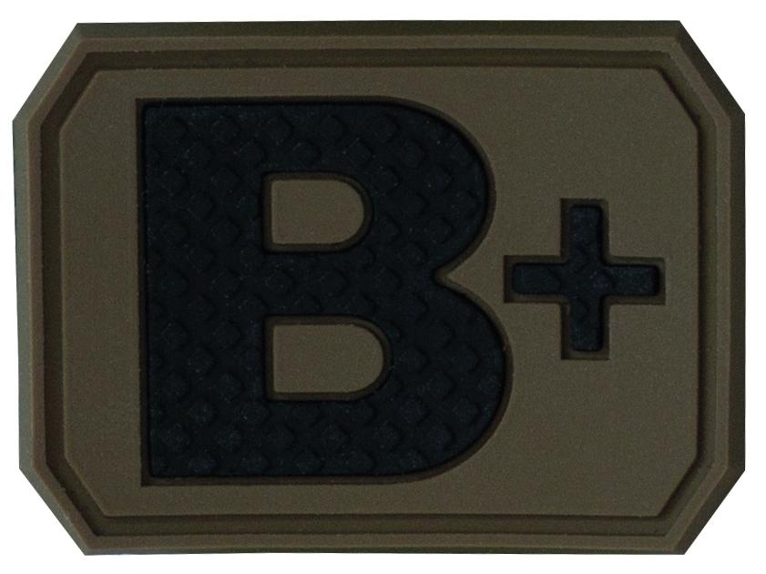 Патч 3D Blood Group Patch B Positive Coyote