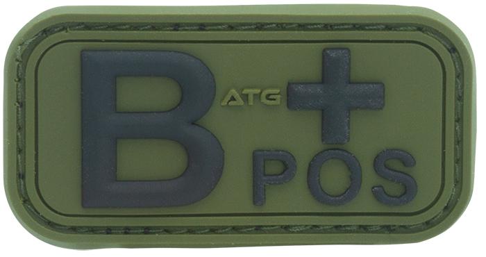 Патч 3D Blood Group Patch B POS Steingrauoliv