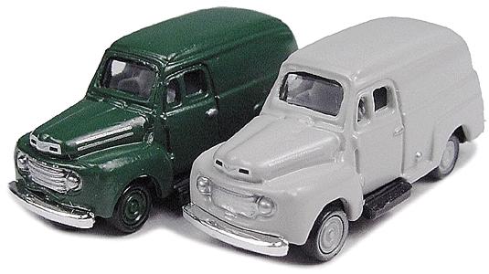 9мм.(N) Ford 1948 года доставочный фургон 2 штуки