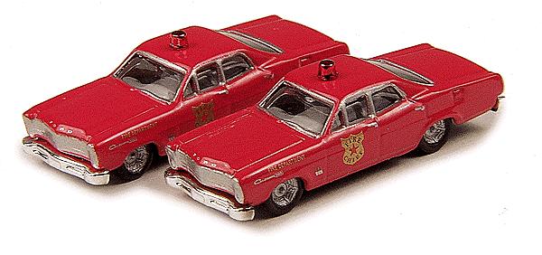 9мм.(N) Ford Custom 500 пожарный 1967 года 2 штуки