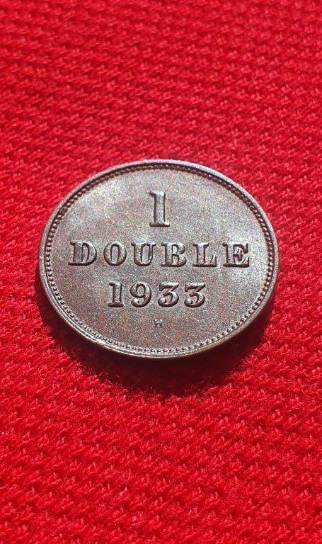 1 дубль, 1933 год, Гернси - коронное владение Великобритании
