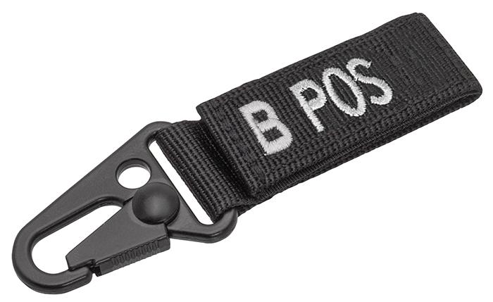 Брелок для ключей Tactical Keyholder Blood B POS 5-Pack Schwarz