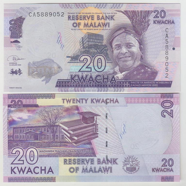 Малави 20 квача 2020 UNC