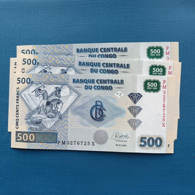 Конго 500 Франков 2022 год  пресс альбом 5
