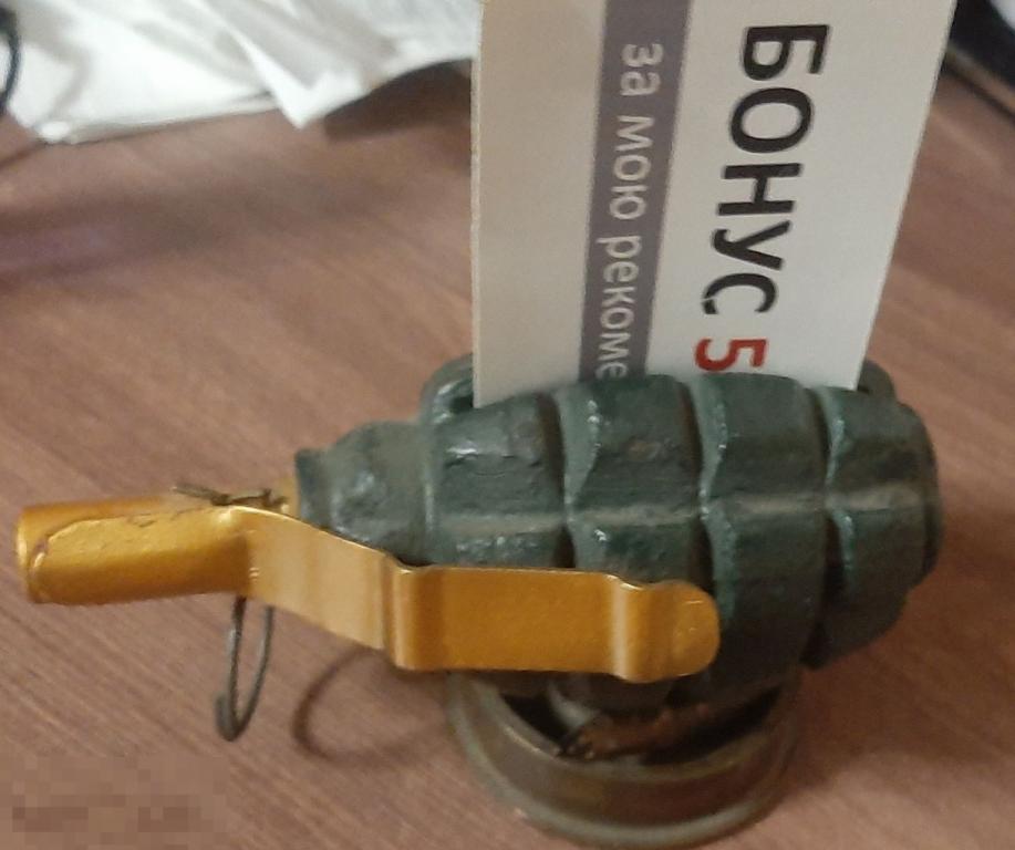 Визитница из корпуса Ф-1  времен ВОВ. Подарок мужчине 