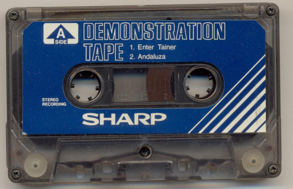 Оригинальная Демонстрационная Аудио Кассета DEMO SHARP (Japan)  (лот 6)