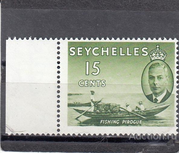 SEYCHELLES СЕЙШЕЛЬСКИЕ ОСТРОВА   Георг VI  Рыбаки № 157  1952 Поле  Сост** MNH