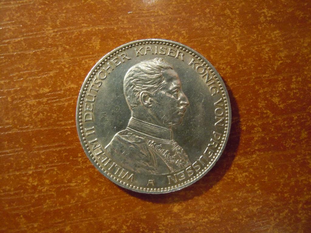 3 марки 1914г(А) Пруссия, Германия, 16,64гр, серебро