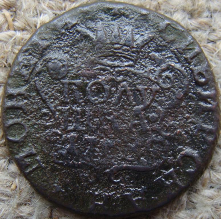 Полушка 1768 год (КМ). Биткин R