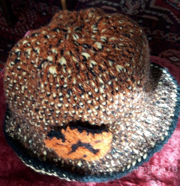 женская вязанная шляпка. second hands
