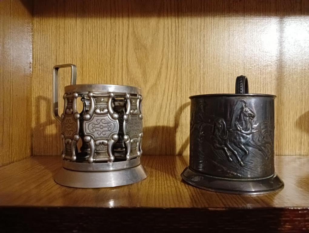 Подстаканники 4 шт. в лоте: скань, латы, зимняя тройка, цветы