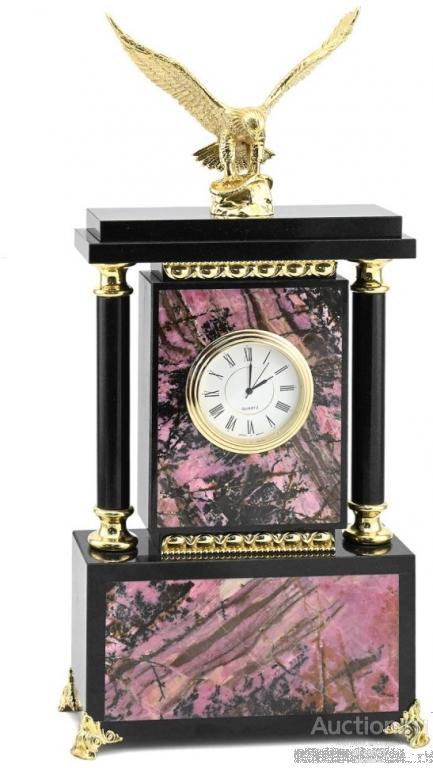 Часы каминные из родонита ОРЁЛ AZRK-3730403