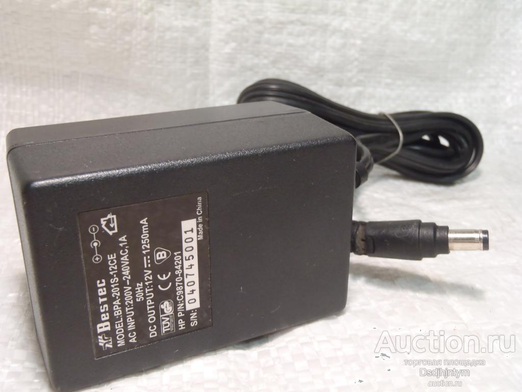 Источник питания, блок, адаптер Bestec BPA-201S-12CE 12V 1250mA._