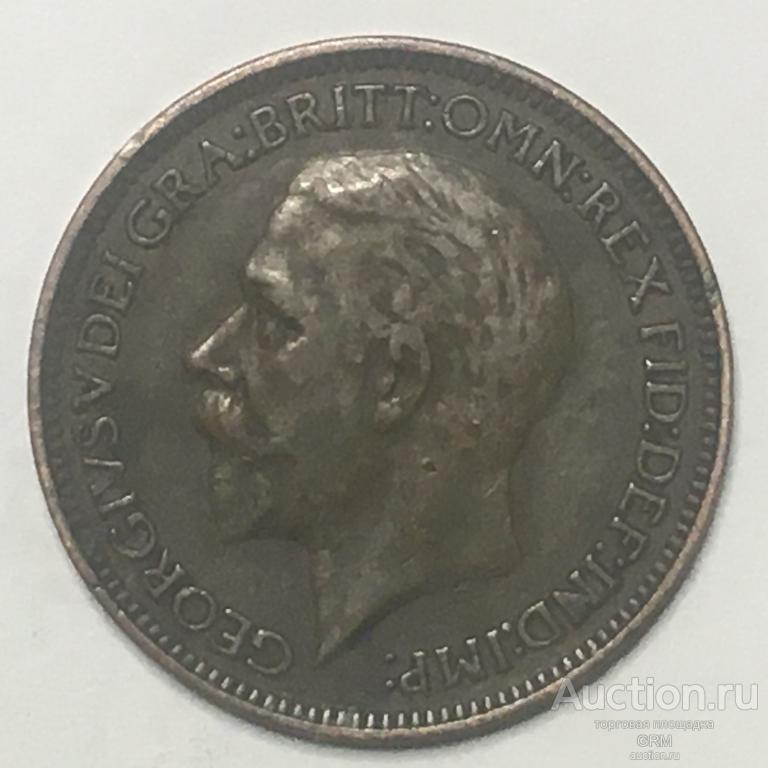 Великобритания 1 фартинг 1936 год Король Георг V