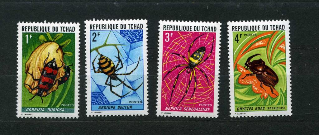 Чад. Насекомые. Жуки. Мухи. 1972.**