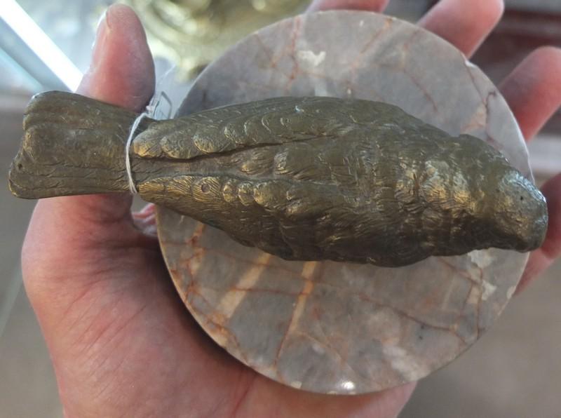 бронзовая статуэтка Воробушек, венская бронза, старинная