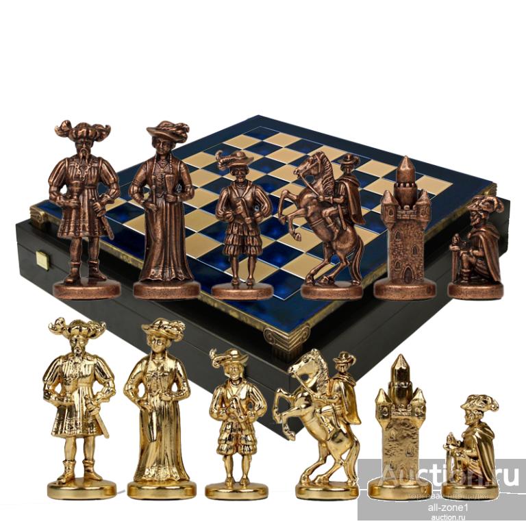 Шахматы подарочные РЫЦАРИ СРЕДНЕВЕКОВЬЯ MP-S-12-C-44-BLU