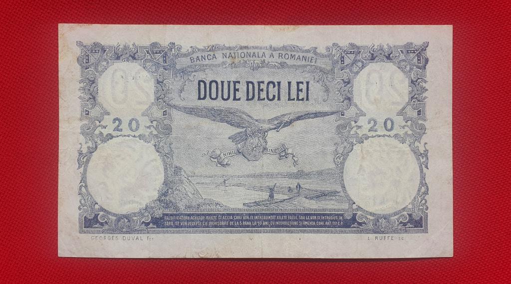 20 лей "Banca Națională a României", 1929 год !, королевство Румыния