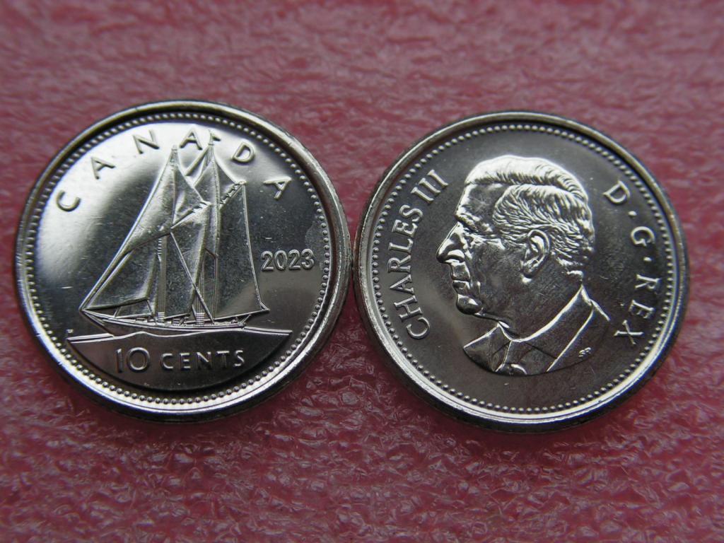 Канада 10 центов 2023 unc