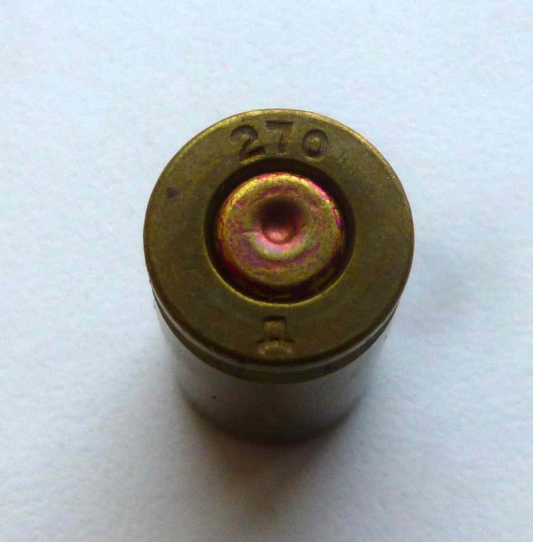 (Г-134-11) Гильза ПМ ранняя латунь маркировка 270 Д (1953) идеальная геометрия