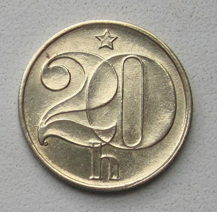 ЧЕХОСЛОВАКИЯ 20 геллеров 1982 года.