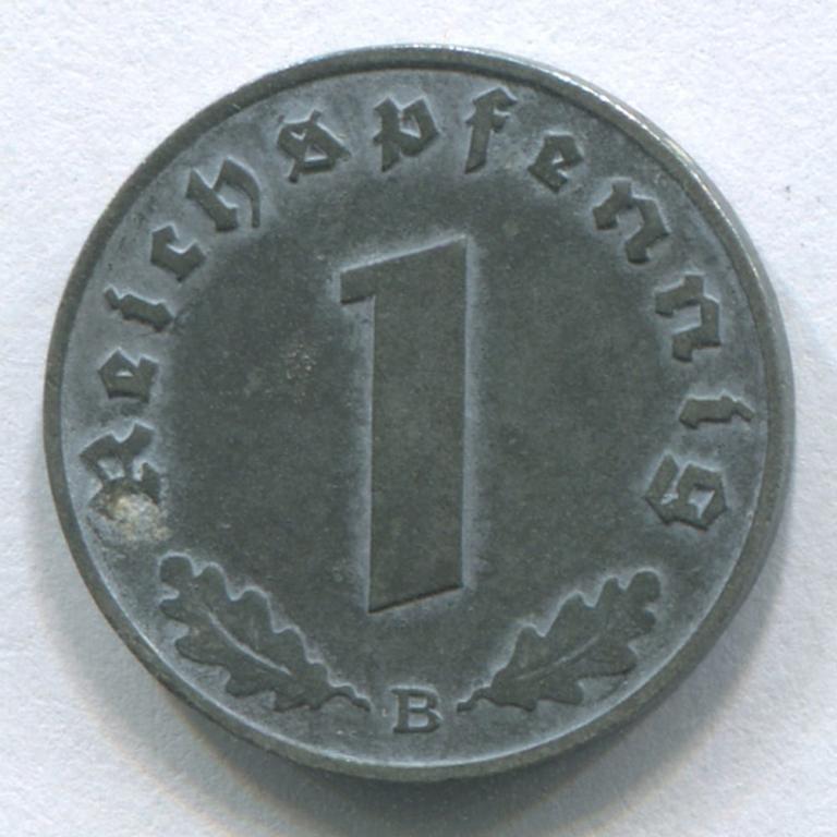 ГЕРМАНИЯ/РЕЙХ 1 РЕЙХСПФЕННИГ 1944B AUNC