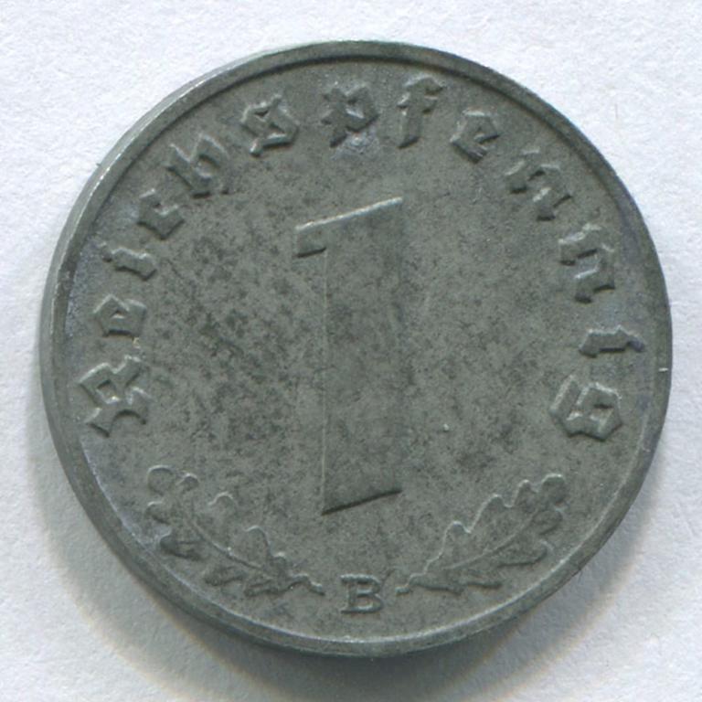 ГЕРМАНИЯ/РЕЙХ 1 РЕЙХСПФЕННИГ 1942B AUNC
