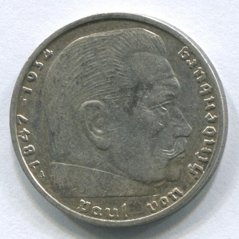 ГЕРМАНИЯ/РЕЙХ 2 МАРКИ 1939А AUNC
