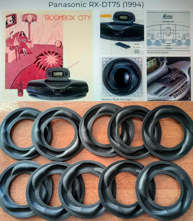 Японские подвесы НЧ динамиков Panasonic RX-DT75 / RX-DT95 / RX-ST7 / RX-ST9G