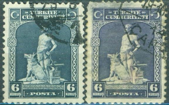 Турция 1929-30 г. стандарт  Ататюрк гашеная