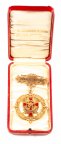 Масонский знак Ордена Рыцарей Храма. Золото.  Вес 26,5 гр. Англия, 1898  #AV54