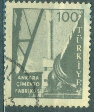Турция 1960 г. Промышленность Анкара гашеная