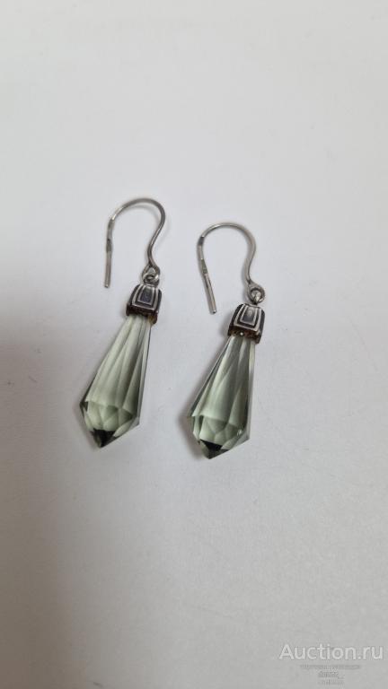 Серьги женские "Капли". Серебро 875 звезда. РЕДКИЕ. Советы